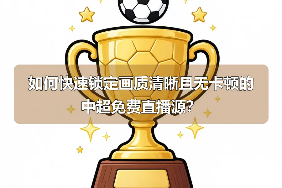 如何快速锁定画质清晰且无卡顿的中超免费直播源?